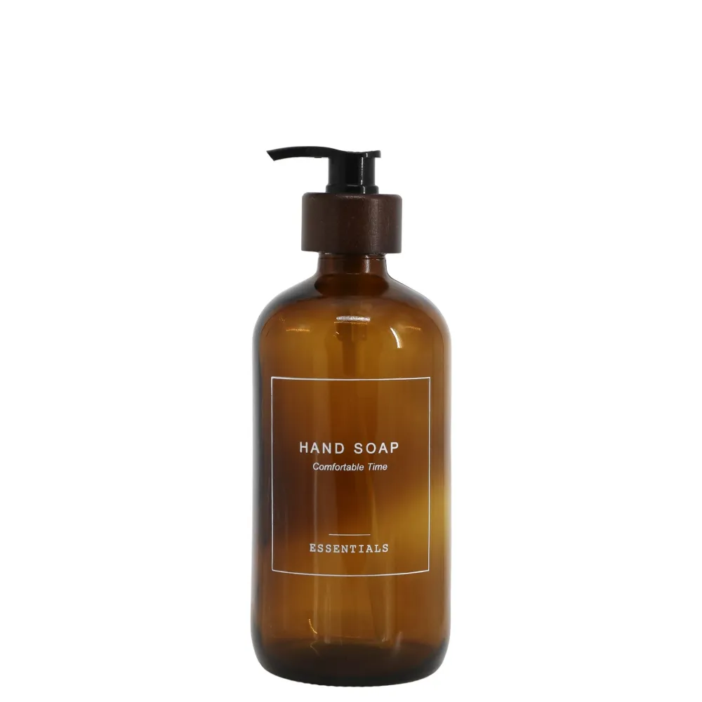 Chic Antique Bad-Aufbewahrung-Flasche mit Pumpe mit Hand Soap Aufschrift