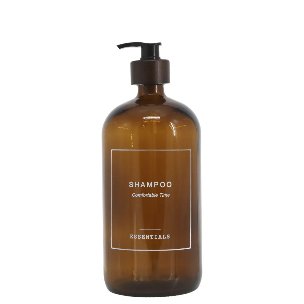 Chic Antique Bad-Aufbewahrung-Flasche Spender mit Pumpe Shampoo Aufschrift