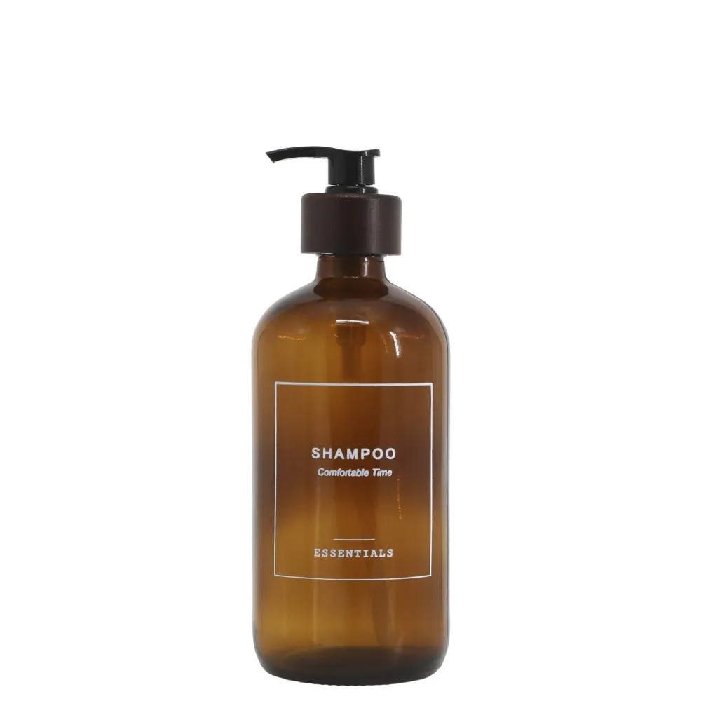 Chic Antique Bad-Aufbewahrung-Flasche Spender mit Pumpe Shampoo Aufschrift