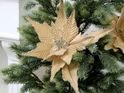 Chic Antique Kunstblumen & Kunstpflanzen-Fleur Blume mit Clips, Tannenbaumschmuck