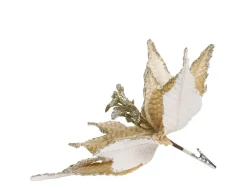 Chic Antique Kunstblumen & Kunstpflanzen-Fleur Blume mit Clips, Tannenbaumschmuck
