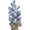 Chic Antique Deko-Objekte & Figuren|Weihnachtsdeko-Fleur Fichtenbaum mit Kunstschnee, künstlicher Tannenbaum