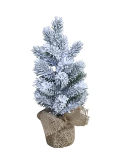 Chic Antique Deko-Objekte & Figuren|Weihnachtsdeko-Fleur Fichtenbaum mit Kunstschnee, künstlicher Tannenbaum