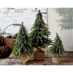 Chic Antique Kunstblumen & Kunstpflanzen|Weihnachtsdeko-Fleur künstlicher Tannenbaum mit Glitzergold