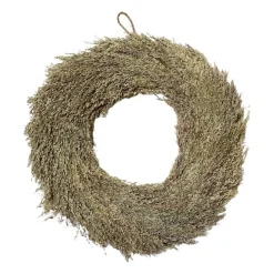Chic Antique Oster-Deko|Frühlingsdeko-Fleur Kranz aus getrocknetem Gras