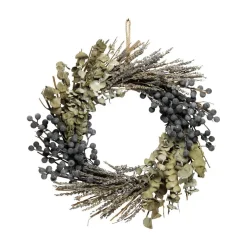 Chic Antique Kunstblumen & Kunstpflanzen-Fleur Kranz mit Eukalyptus Lavendel und Beeren
