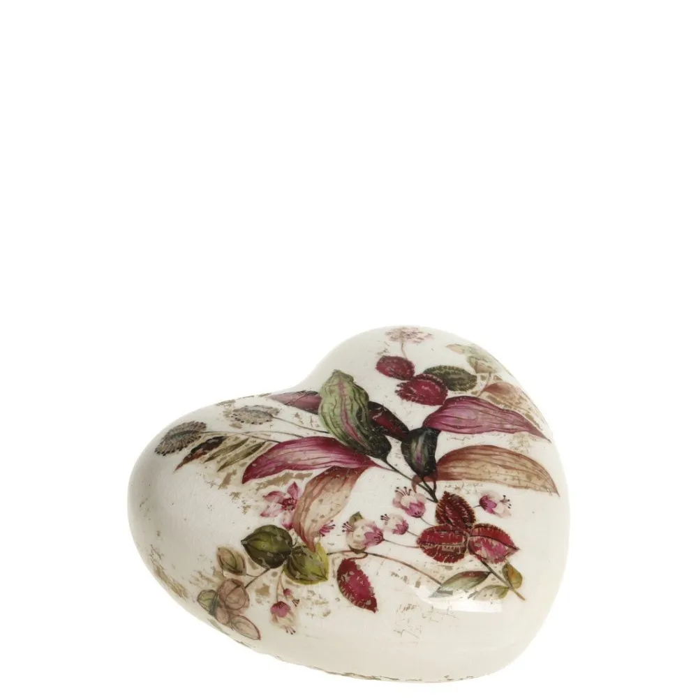 Chic Antique Deko-Objekte & Figuren-Florac Herz mit Blumenmotiv