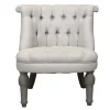 Chic Antique Sofas & Sessel-Franz. Sessel in Leinenstoff