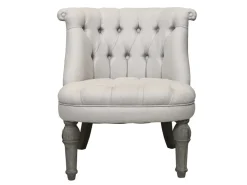 Chic Antique Sofas & Sessel-Franz. Sessel in Leinenstoff