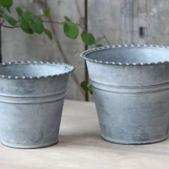 Chic Antique Töpfe Und Pflanzgefäße-Französische Übertöpfe 2er Set