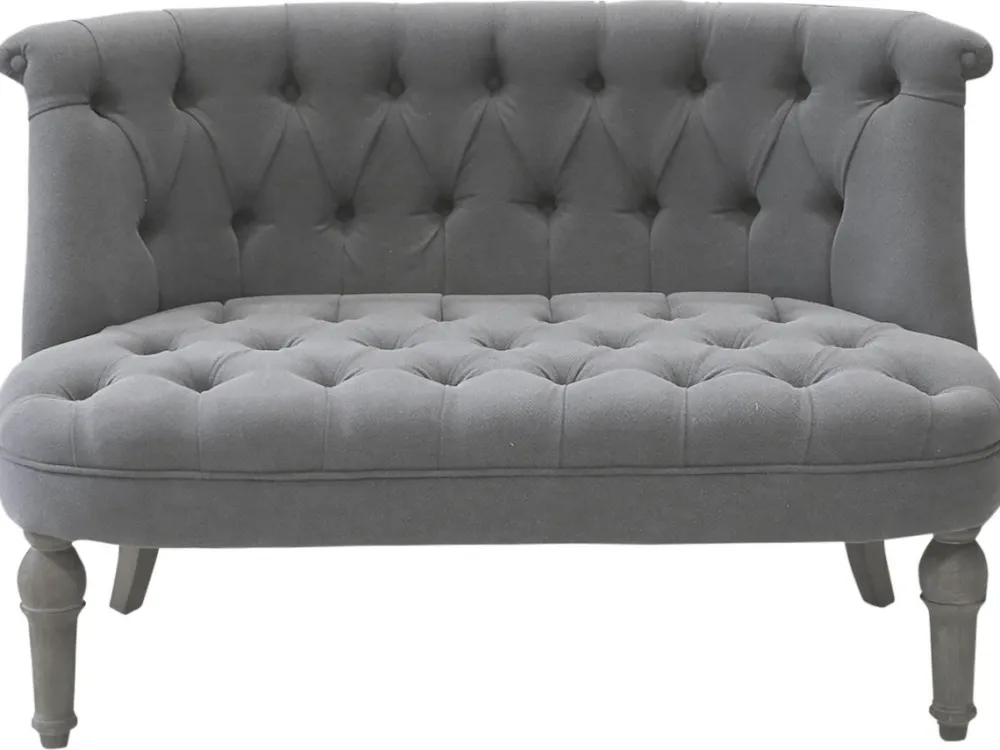 Chic Antique Sofas & Sessel-Franz. Sofa in Leinenstoff