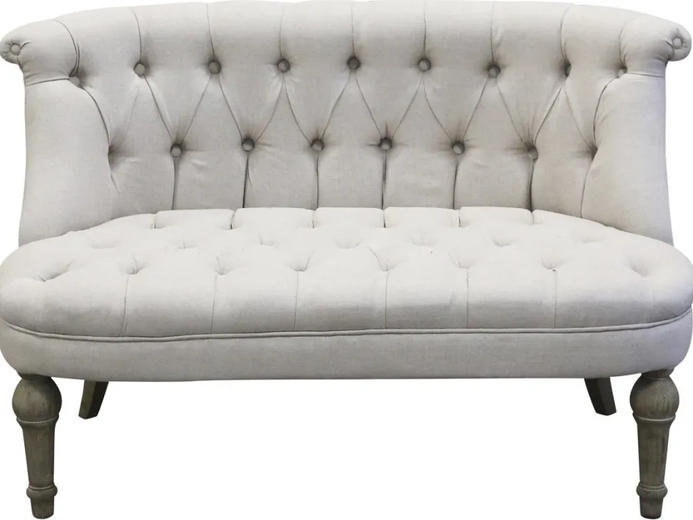 Chic Antique Sofas & Sessel-Franz. Sofa in Leinenstoff