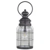 Chic Antique Laternen Für Garten Und Outdoor|Led-Kerzen & Led-Laternen-Franz. Stalllaterne mit Timer