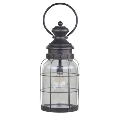 Chic Antique Laternen Für Garten Und Outdoor|Led-Kerzen & Led-Laternen-Franz. Stalllaterne mit Timer