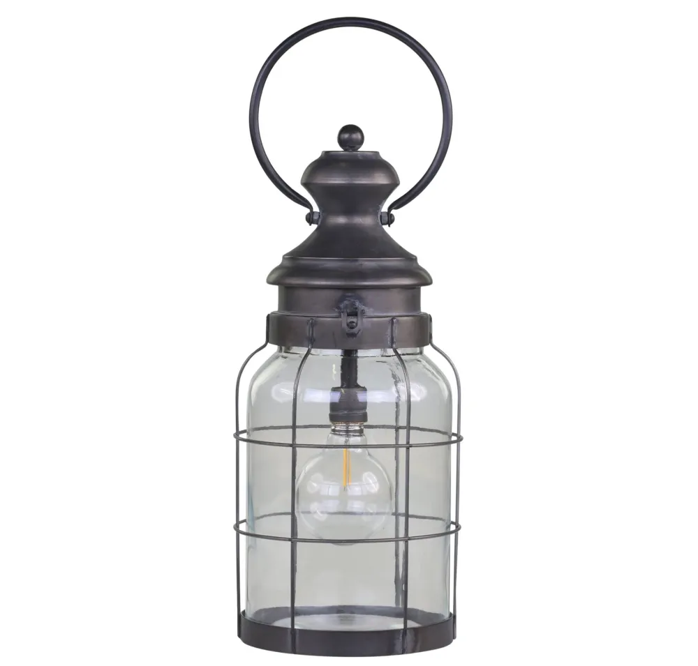 Chic Antique Laternen Für Garten Und Outdoor|Led-Kerzen & Led-Laternen-Franz. Stalllaterne mit Timer