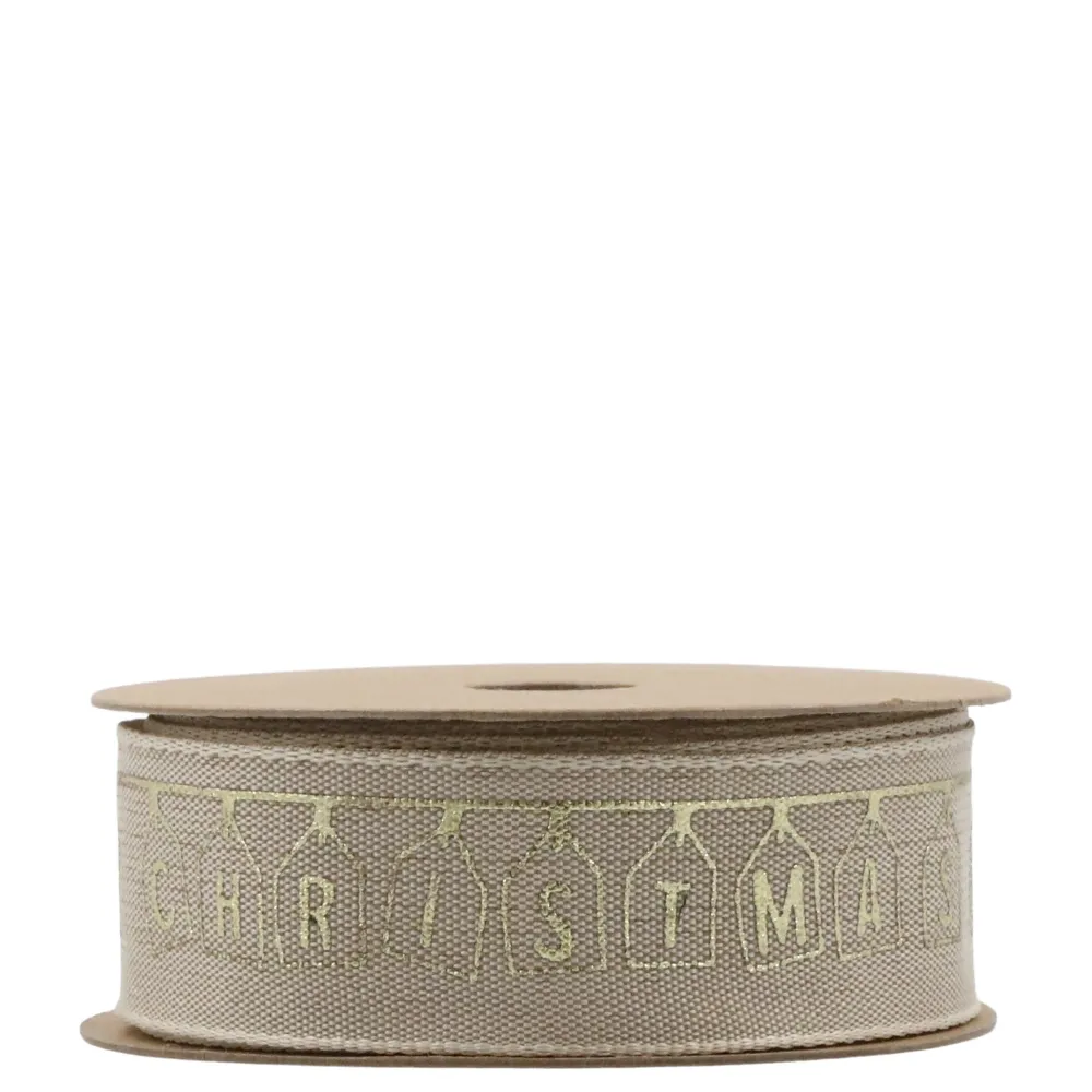 Chic Antique Weihnachtsdeko|Einpacken, Verpacken-Geschenkband mit Merry Christmas