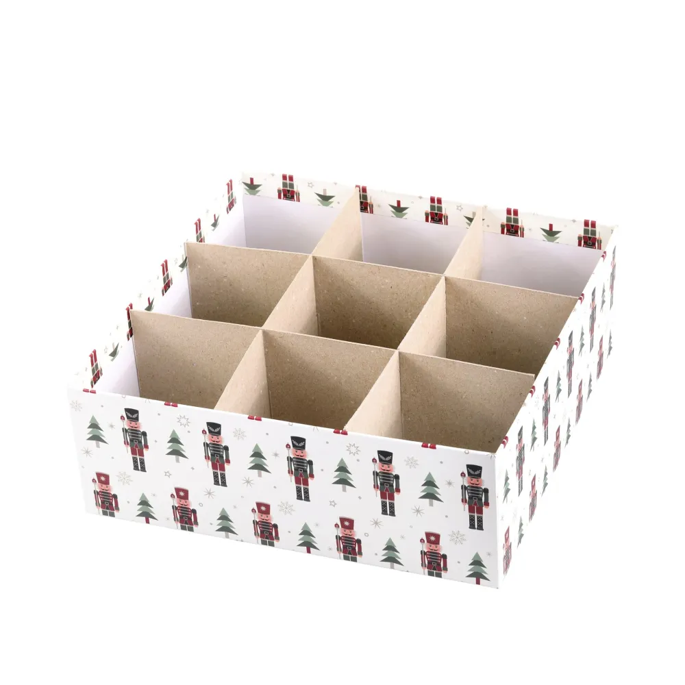 Chic Antique Weihnachtsdeko|Einpacken, Verpacken-Geschenkbox 3er-Set mit Nussknacker