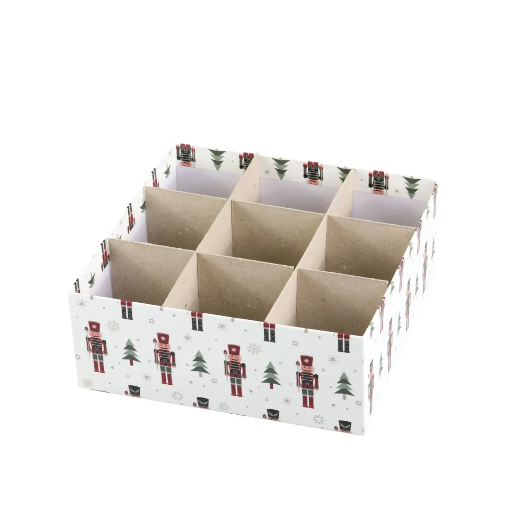 Chic Antique Weihnachtsdeko|Einpacken, Verpacken-Geschenkbox 3er-Set mit Nussknacker