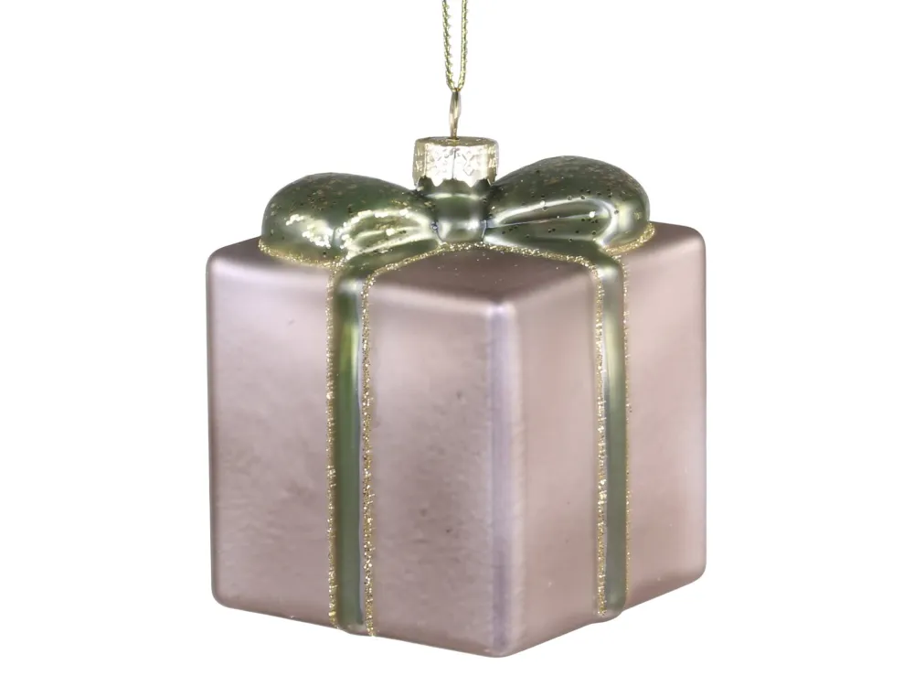 Chic Antique Weihnachtsdeko-Geschenk mit Glitzer zum Aufhängen