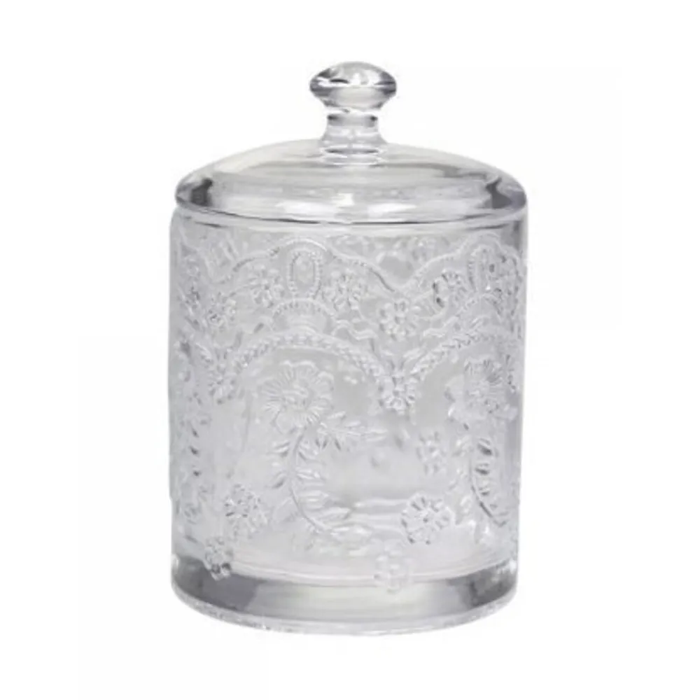 Chic Antique Vorratsdosen & Behälter|Vorratsgläser-Glas Behälter mit Muster und Deckel