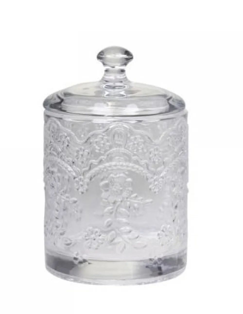 Chic Antique Vorratsdosen & Behälter|Vorratsgläser-Glas Behälter mit Muster und Deckel