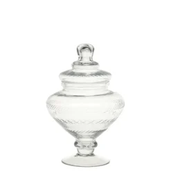 Chic Antique Vorratsdosen & Behälter|Küchenaufbewahrung-Glasgefäß mit Deckel auf Fuß