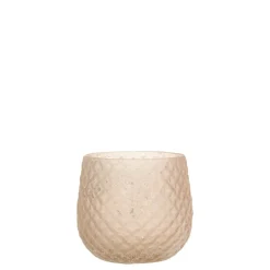 Chic Antique Teelichthalter-Glas Teelichthalter mit Muster