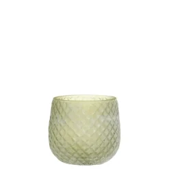 Chic Antique Teelichthalter-Glas Teelichthalter mit Muster