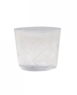 Chic Antique Teelichthalter-Glas Teelichthalter mit Schliff