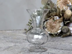 Chic Antique Vasen-Glasvase auf Fuß