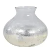 Chic Antique Vasen-Glasvase Bauernsilber