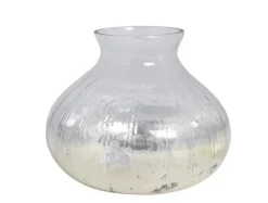 Chic Antique Vasen-Glasvase Bauernsilber