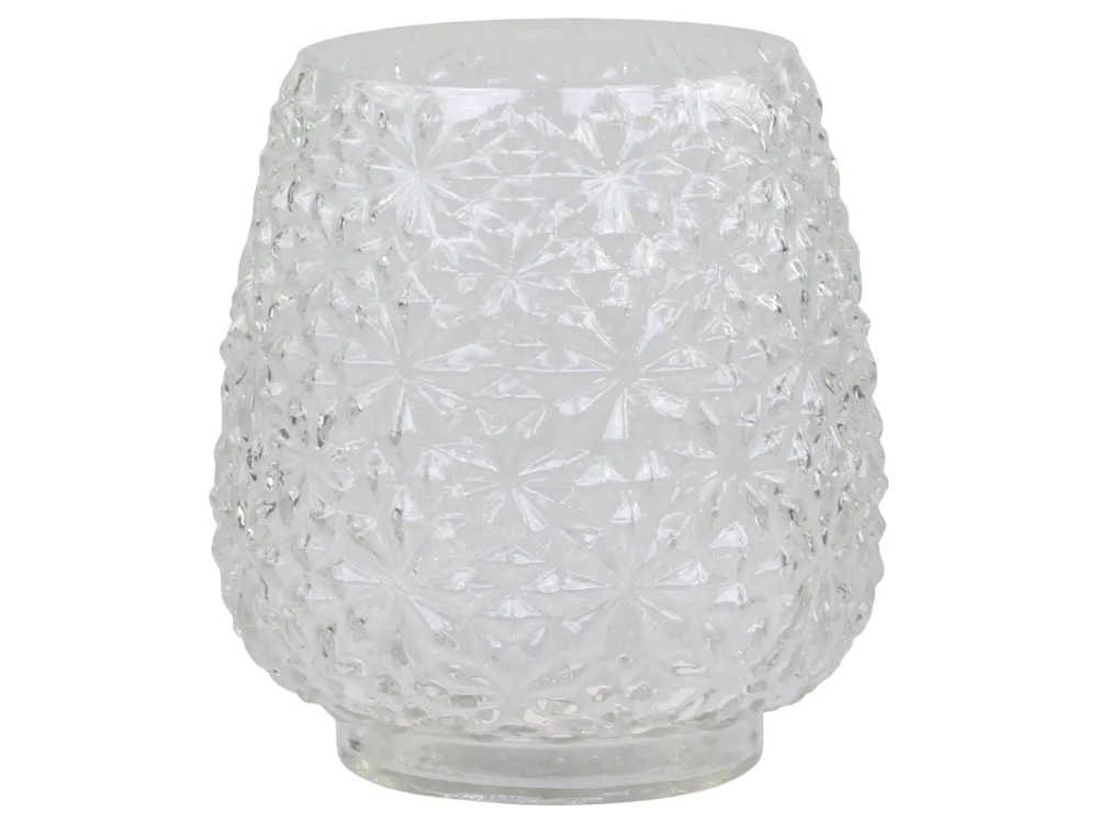 Chic Antique Vasen-Glasvase mit Blumenmuster