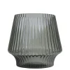 Chic Antique Vasen-Glasvase mit Rillen