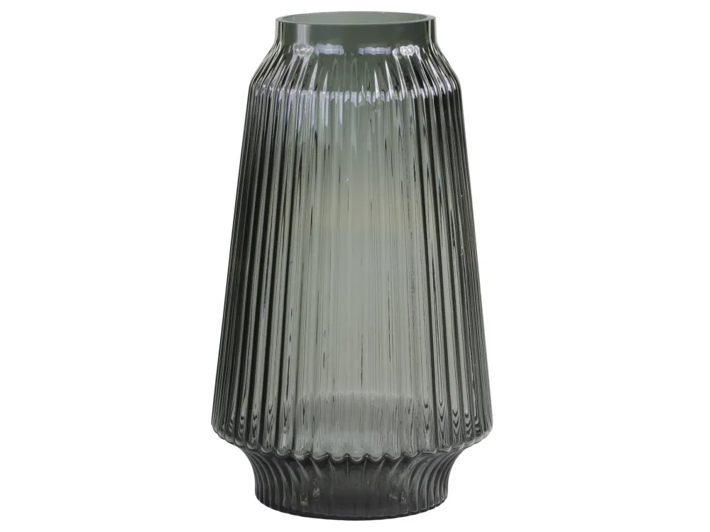 Chic Antique Vasen-Glasvase mit Rillen