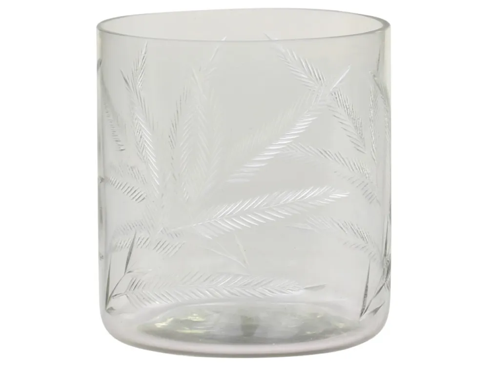 Chic Antique Windlichter-Gläsernes Hurricane mit Schliff