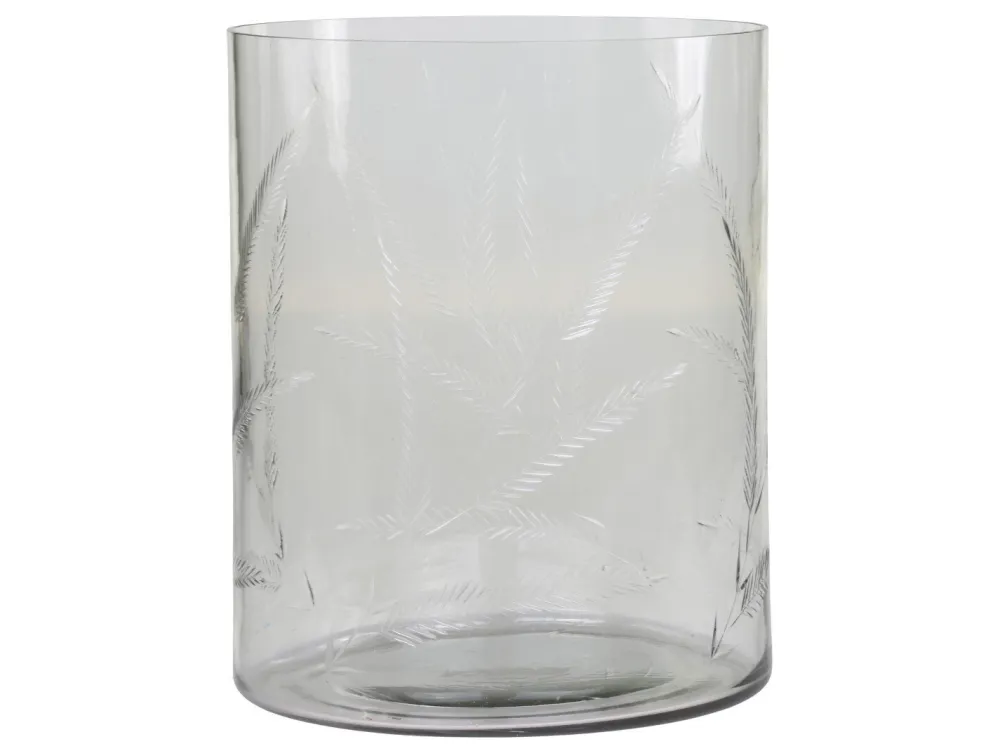 Chic Antique Windlichter-Gläsernes Hurricane mit Schliff