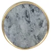 Chic Antique Griffe, Haken & Hakenleisten-Griff aus Marmor mit Messingkante