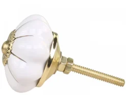 Chic Antique Griffe, Haken & Hakenleisten-Griff in Blumenform