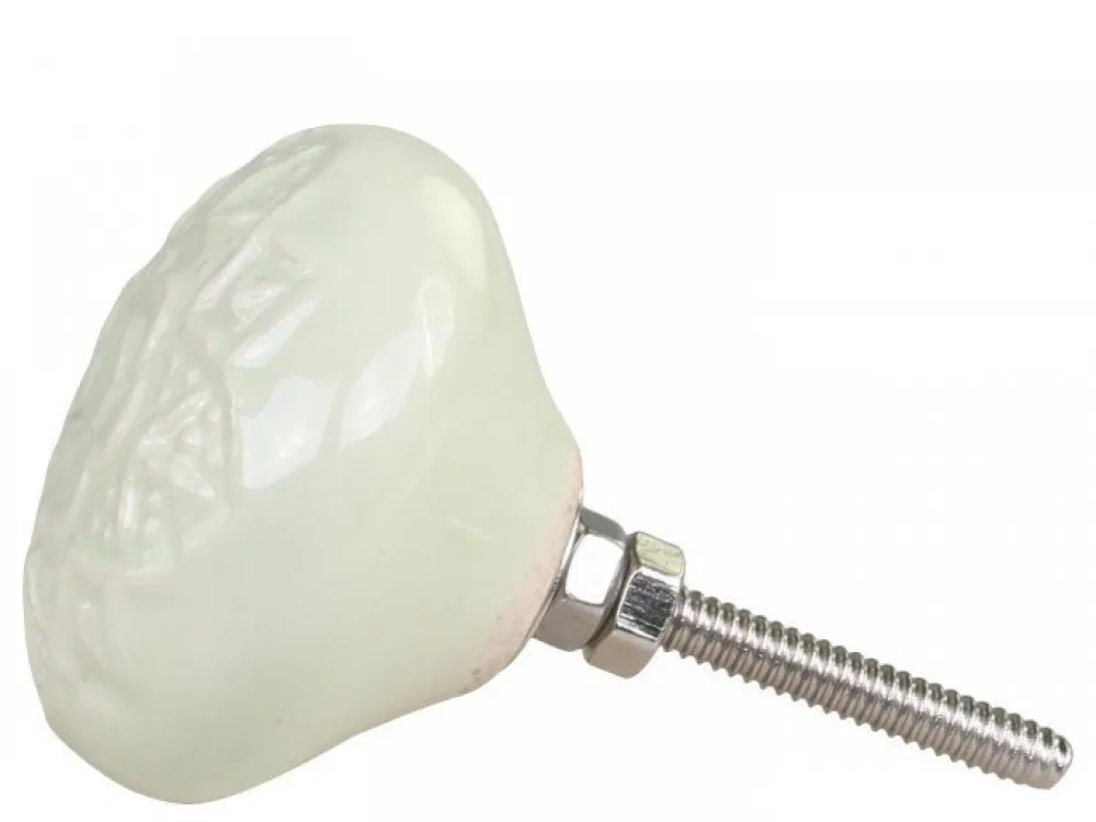 Chic Antique Griffe, Haken & Hakenleisten-Griff mit Blumenmuster