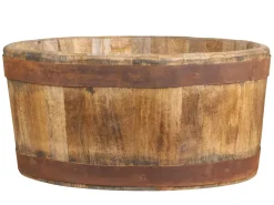 Chic Antique Weihnachtsdeko|Deko-Objekte & Figuren-Grimaud alte Holzwanne