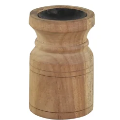 Chic Antique Kerzenhalter Für Stumpenkerzen-Grimaud Kerzenständer aus Holz
