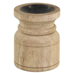 Chic Antique Kerzenhalter Für Stumpenkerzen-Grimaud Kerzenständer aus Holz
