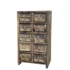 Chic Antique Schränke|Kommoden-Grimaud Kommode mit 10 Backsteinformen