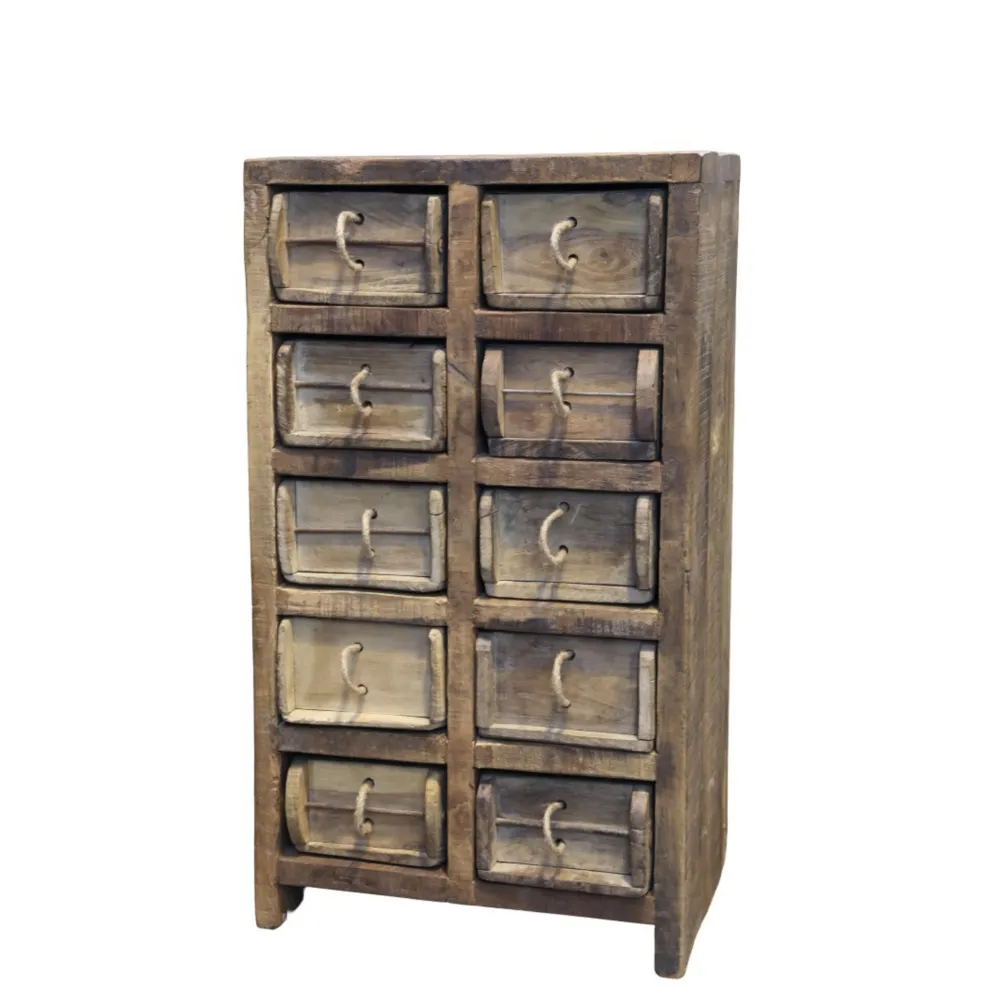 Chic Antique Schränke|Kommoden-Grimaud Kommode mit 10 Backsteinformen
