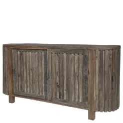 Chic Antique Schränke|Kommoden-Grimaud Kommode mit Rillen und Schiebetüren