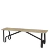 Chic Antique Bänke-Grimaud Sitzbank mit Beinen aus Eisen