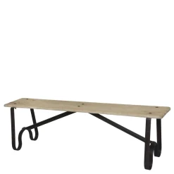Chic Antique Bänke-Grimaud Sitzbank mit Beinen aus Eisen