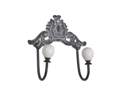 Chic Antique Garderoben|Griffe, Haken & Hakenleisten-Hakenleiste mit Porzellangriffen