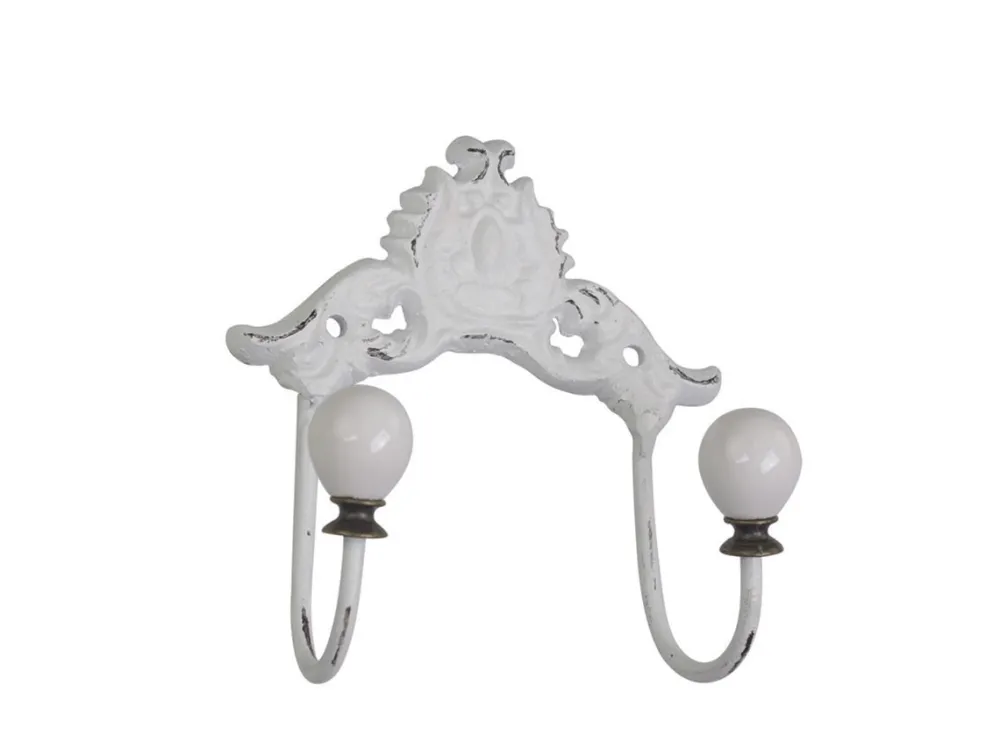 Chic Antique Garderoben|Griffe, Haken & Hakenleisten-Hakenleiste mit Porzellangriffen
